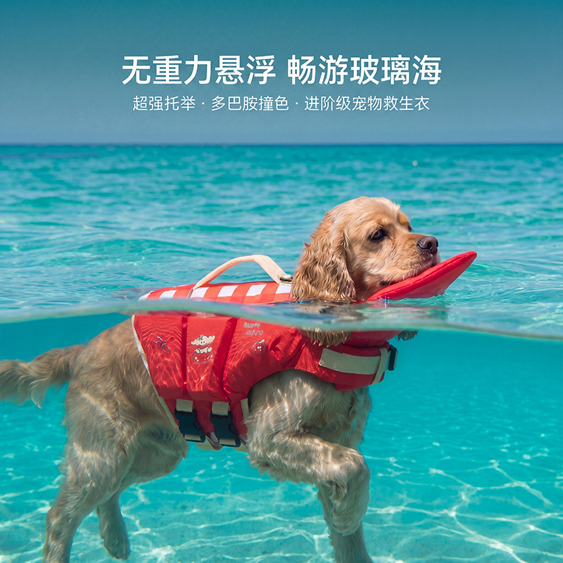 Life Jacket Buoyancy - Köpek can yeleği, çizgi film desenli